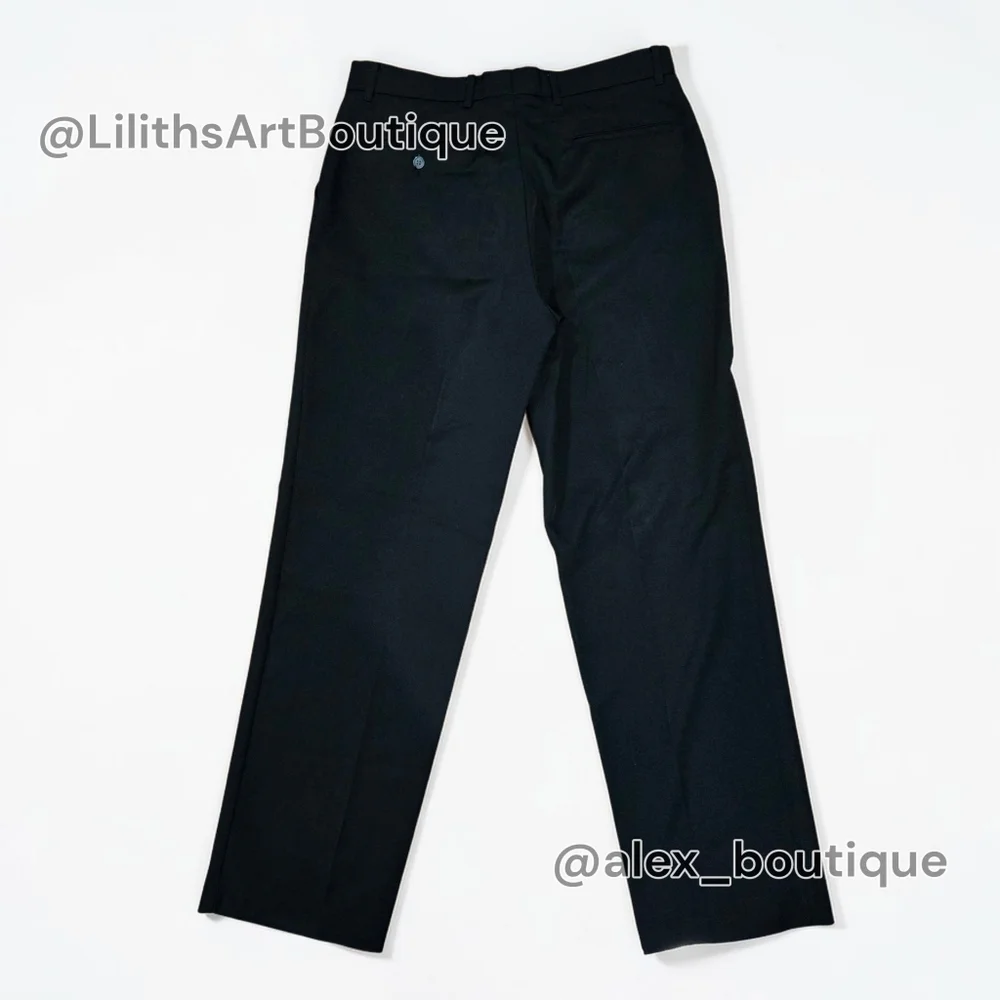Levi's Action Slacks Classic Fit Black Dress Pants Mens 36x32 (D034)